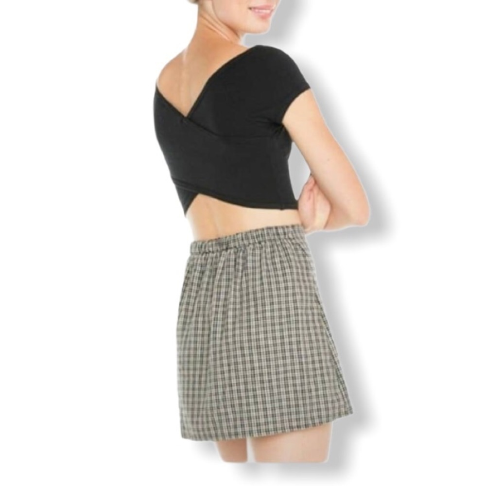 Brandy Melville Black Jimena Crop Top